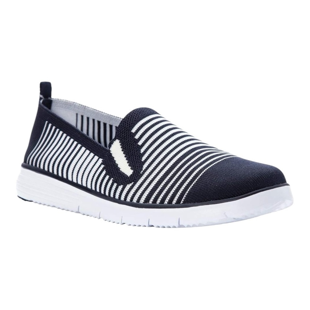 Propét Travel Fit Slip-On Sneaker in Navy/White NIB